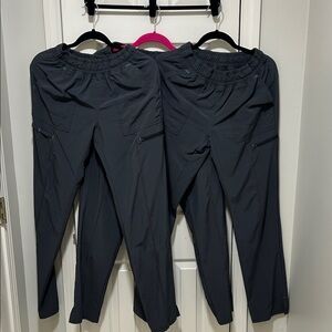 Set of 3 Gray Scrubstar Performance Lightweight Cargo with Elastic Waist